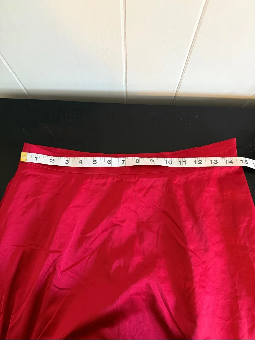 NY&Co. Lena Colorblock Bias Cut Satin Midi Skirt Red Wine